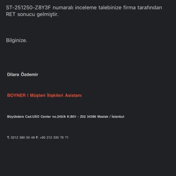 Boyner Mağazasında İlgisizlik Ve Sorunlu Ürün Sonrası Yetersiz Destek