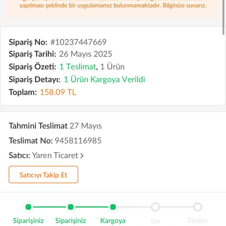 Trendyol Siparişim Teslim Edilmiyor, Çözüm Sunulmuyor