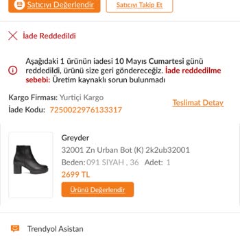Ayıplı Bot İçin Para İadesi Yapılmıyor Mağdur Edildim