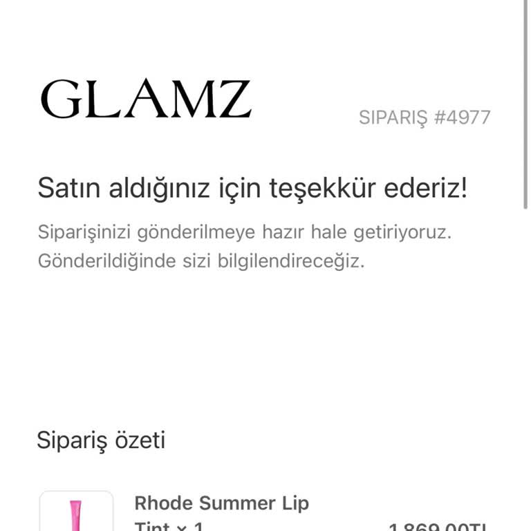 Glamz Türkiye'den Siparişlerim 1 Ayı Geçti, Hiçbir Bilgilendirme Alamadım