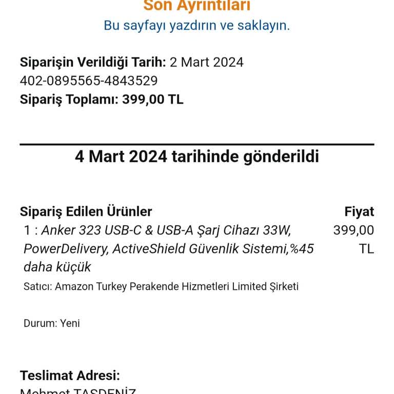 Garanti Kapsamı Dışında Yüksek Ücret Talebi