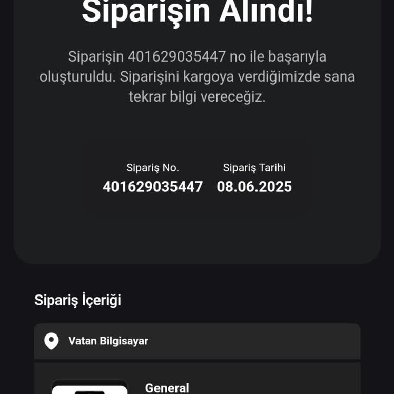 Sipariş Görünmüyor, Kredi Kullanıldı Mağduriyetim Giderilmiyor