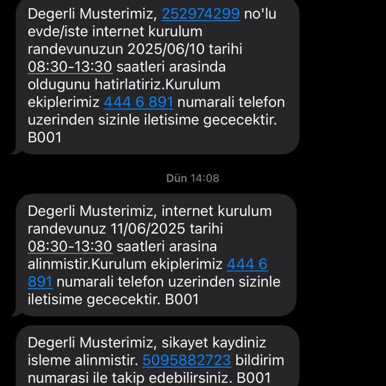 Türk Telekom Ev İnterneti Kurulumunda Sürekli Erteleme Ve İlgisizlik