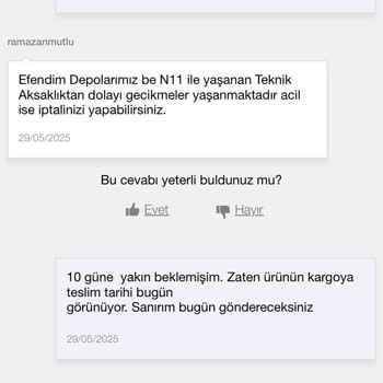 Siparişim Gönderilmiyor, Sürekli İptal Ettirmeye Zorlanıyorum