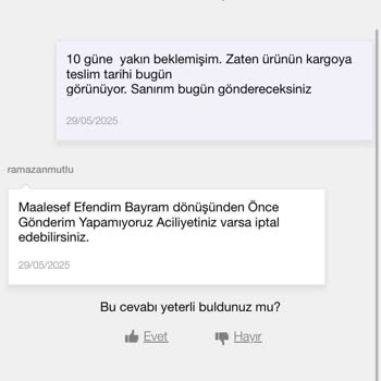 Siparişim Gönderilmiyor, Sürekli İptal Ettirmeye Zorlanıyorum