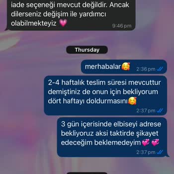 Sipariş Verdiğim Elbise Bir Ay Geçmesine Rağmen Teslim Edilmedi