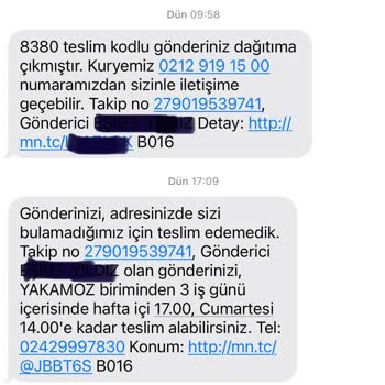 DHL Kargo Yakamoz Şubesi Teslimat Sorunları Ve Hasarlı Paket
