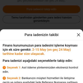Kredi Kartıma Temu İadesi Yansımıyor, Çözüm Bekliyorum