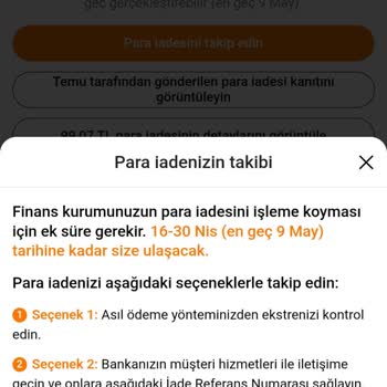 Kredi Kartıma Temu İadesi Yansımıyor, Çözüm Bekliyorum