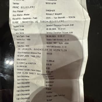 1 Günlük Araç Kiralamasında Yüksek Ücret Kesintisi Şoku