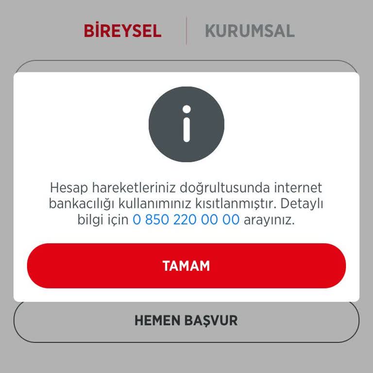 Ziraat Bankası Dijital Uygulamasına Giriş Kısıtlaması Mağduriyeti