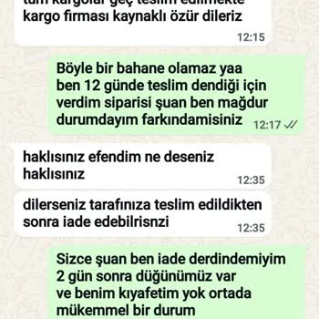 Sipariş Gecikmesi, Kalitesiz Ürün Ve İade Sorunu Yaşadım