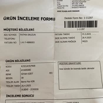 Ayakkabımın Tamiri İki Aydır Yapılmadı Bilgilendirme Yok