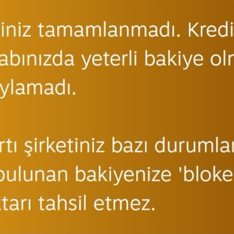 Kart Bakiyeme Bloke Konuldu, Parama Ulaşamıyorum