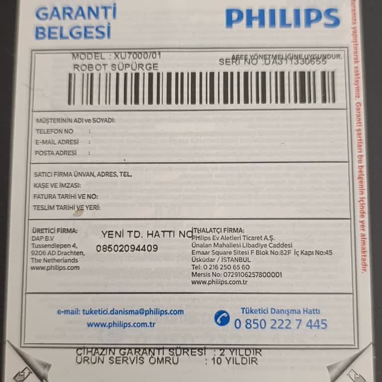 Garanti Süresi Mağduriyeti: Philips Robot Süpürgem 1 Gün İçin Ücretli Tamire Alındı