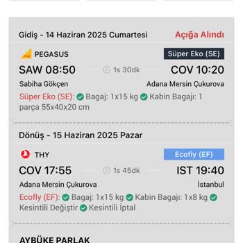 Onayım Olmadan Biletlerim Açığa Alındı, Mağdur Oldum