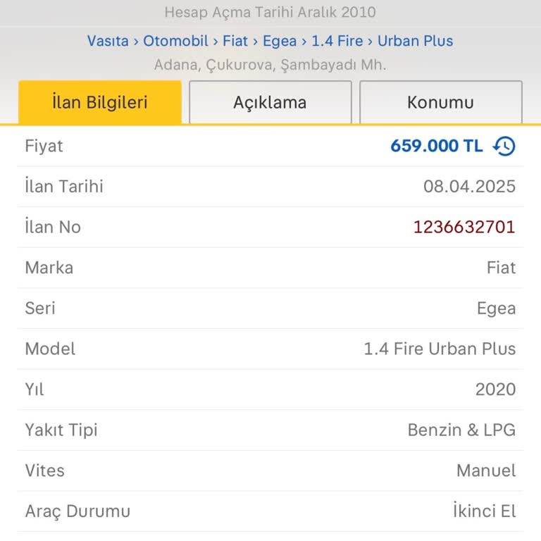Yanlış Kasa Tipi Seçiminde İlan Güncellenemiyor