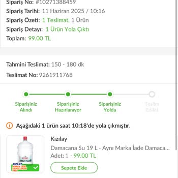 Trendyol Su Siparişlerinde Gecikme Ve İlgisiz Müşteri Hizmetleri Mağduriyeti