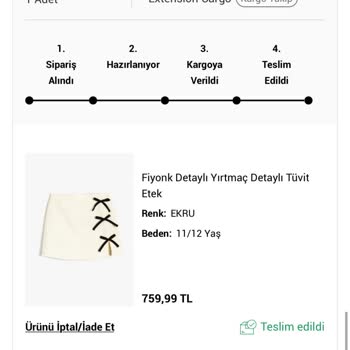 Yanlış Ürün Gönderildi İade Süreci Belirsiz Ve Geri Ödeme Yapılmıyor