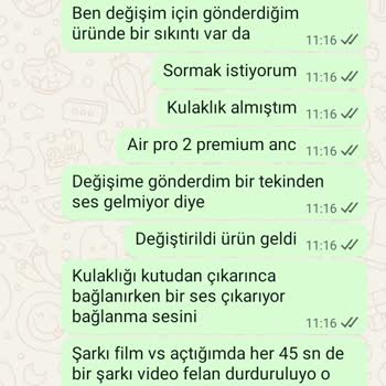 Aldığım Kulaklıkta Sürekli Sorun Ve İlgisiz Müşteri Hizmeti