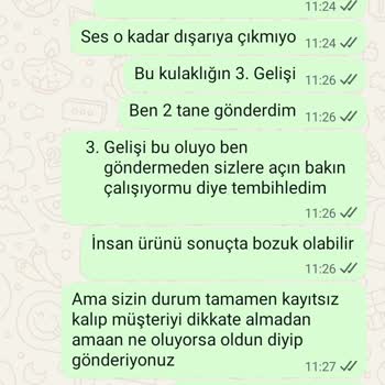 Aldığım Kulaklıkta Sürekli Sorun Ve İlgisiz Müşteri Hizmeti