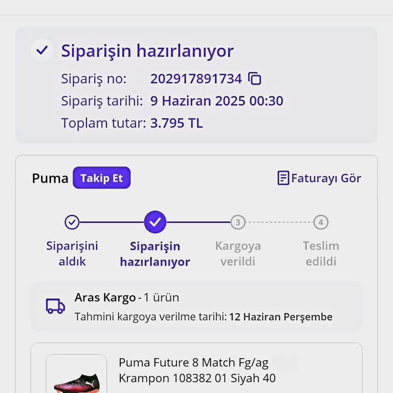 Puma'nın Kargo Gecikmesi Hayal Kırıklığı Yarattı