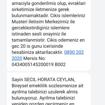 Hayat Sigortası Bozduruldu Param Ödenmedi Müşteri Hizmetleri Yanıtsız