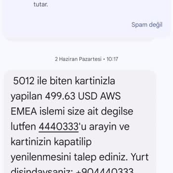 Haberim Olmadan Bonus Kartımdan Yüksek Tutarlar Çekildi