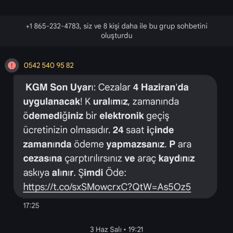 KGM Adına Gelen Sahte Borç Mesajı Ve Bilgim Dışında İşlem Endişesi