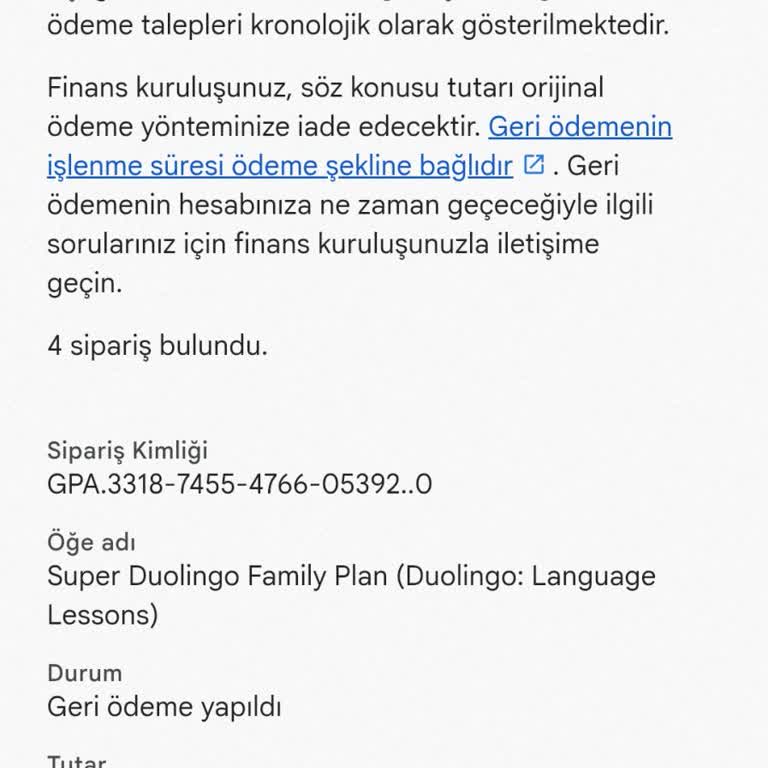 Duolingo Plus İptali Sonrası Para İadesi Yapılmadı