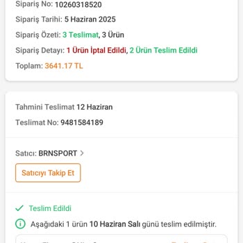 Krampon Siparişi Kargo Gecikmesi Şikayeti