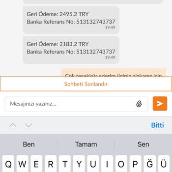 İade Ücretim Bankaya Yatmadı, Mağduriyetim Giderilmiyor
