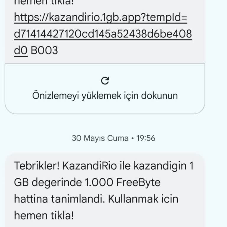 Kazandırıyor Uygulamasında Kazanılan İnternet Hakkı Kullanılamıyor