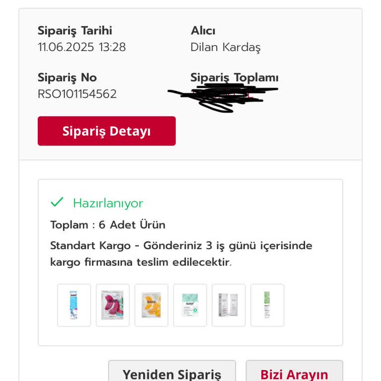 Rossmann Uygulamasında Sipariş İptalinde Yaşanan Sorun