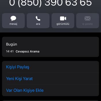 08503906375 Farklı Numaralardan Sürekli Arıyorlar
