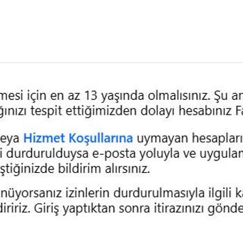 Facebook Hesabım Yaş Gerekçesiyle Haksız Yere Kapatıldı, Destek Alamıyorum