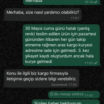 Yanlış Teslimat Sonrası Değişim Ve İade Sürecinde Yaşanan İletişim Sorunları