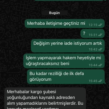 Yanlış Teslimat Sonrası Değişim Ve İade Sürecinde Yaşanan İletişim Sorunları