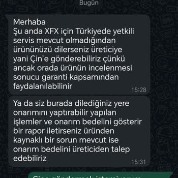 Satın Aldığım Ekran Kartı İçin Türkiye'de Teknik Servis Hizmeti Sunulmuyor