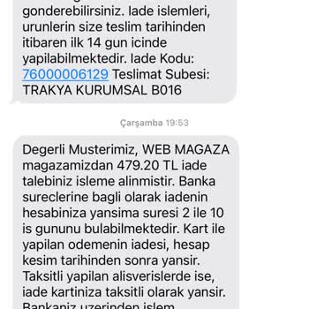 Yanlış İade Ve Para Talebi Mağduriyeti