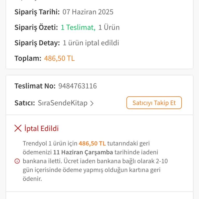 Siparişim Fiyat Artışı Nedeniyle Keyfi Olarak İptal Edildi