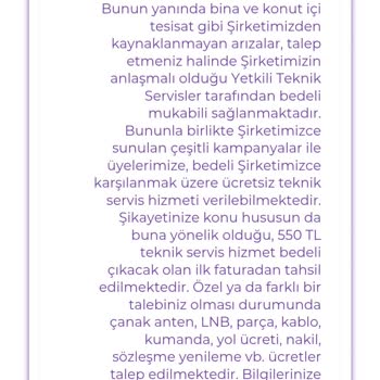 Servis Ücretleri Ve Kanal Sorunları Konusunda Yaşadığım Mağduriyet
