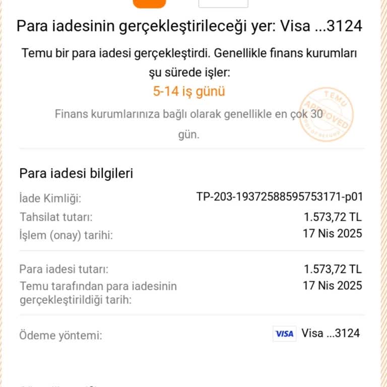 TEMU'dan İptal Edilen Siparişin İadesi Yapılmadı, Müşteri Hizmetleri Sorunu Çözmüyor