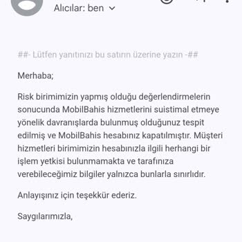 Hesabım İlk Gün Kapatıldı, Param İade Edilmedi