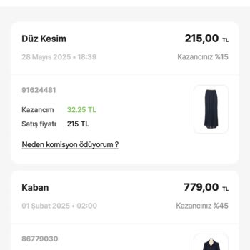 Gardırop Uygulamasında Eksik Kazanç Ve İletişim Sorunları Yaşadım