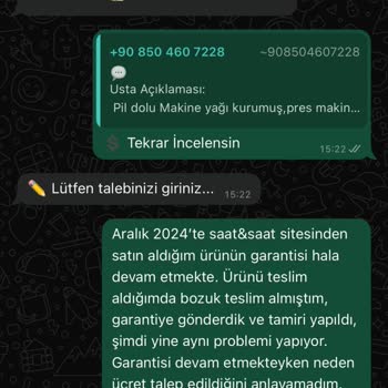 Garanti Sürecinde İletişim Eksikliği Ve Ücret Belirsizliği Mağduriyeti