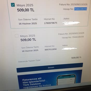 Fiber İnternet Faturasında Hatalı Çift Ücretlendirme Şikayeti