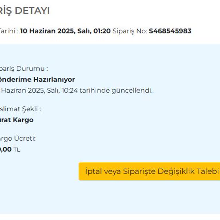 Sinerji Bilgisayar Söz Verilen Kargo Süresine Uyulmadı, Müşteri Mağdur Edildi