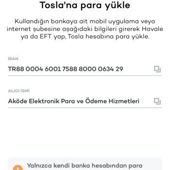 Tosla Hesap Doğrulamasında Para Yatırma Sorunu Ve Mağduriyet