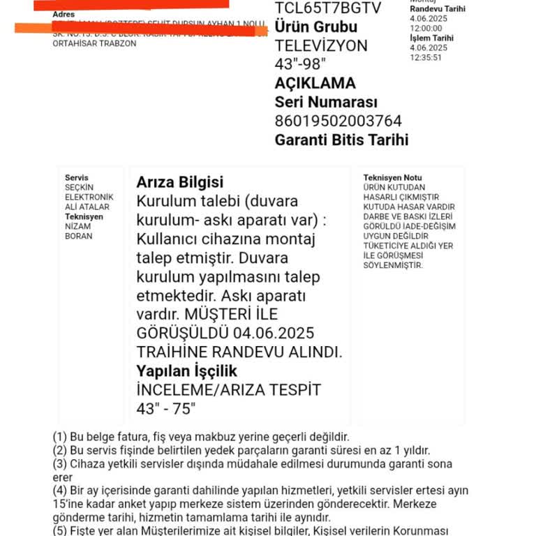 Kırık Televizyonun Sorumluluğu Satıcı Ve Servis Arasında Kaldı